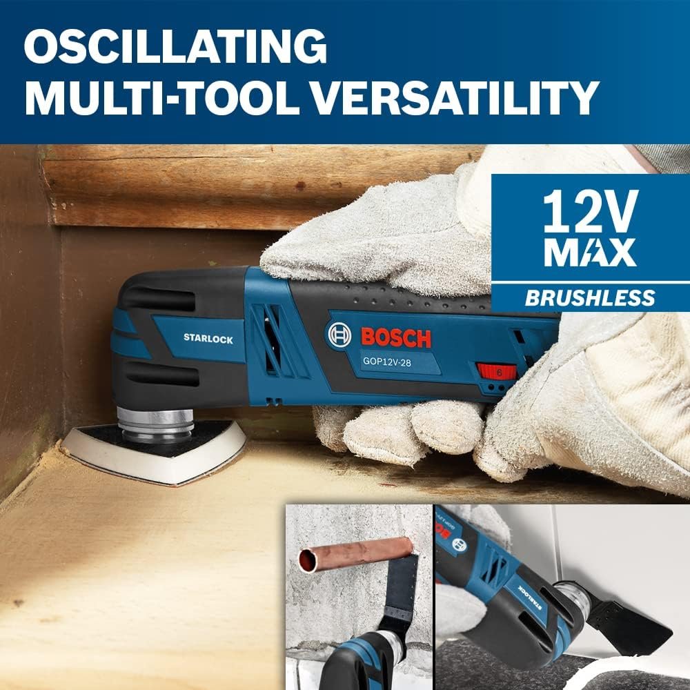 BOSCH GOP12V-28N 12V Max EC Brushless Starlock Oscillating Multi-Tool Bare Tool