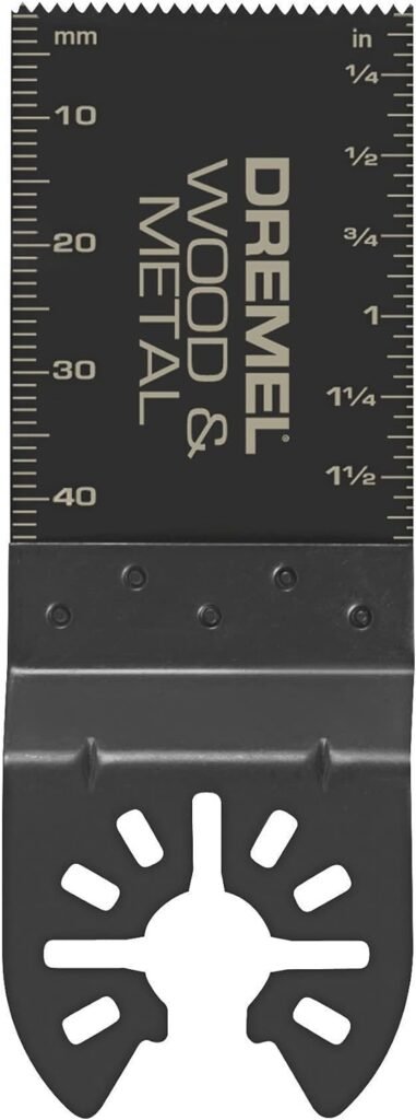 Dremel MM482 Universal Quick-Fit Wood  Metal Flush Cut Oscillating Blade , Black
