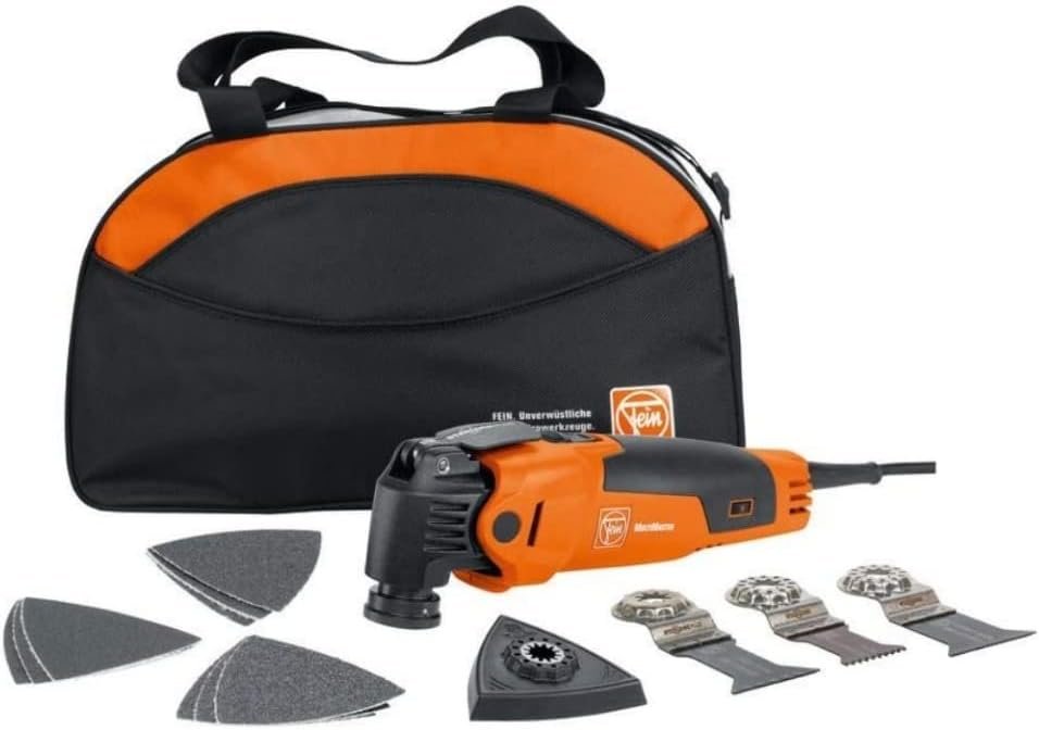 Fein Multimaster Tool MM 500 Start Q Oscillating Kit - 350W High-Performance Corded Multi Tool for Interior Construction and Renovation - Includes Nylon Bag - 72295264090